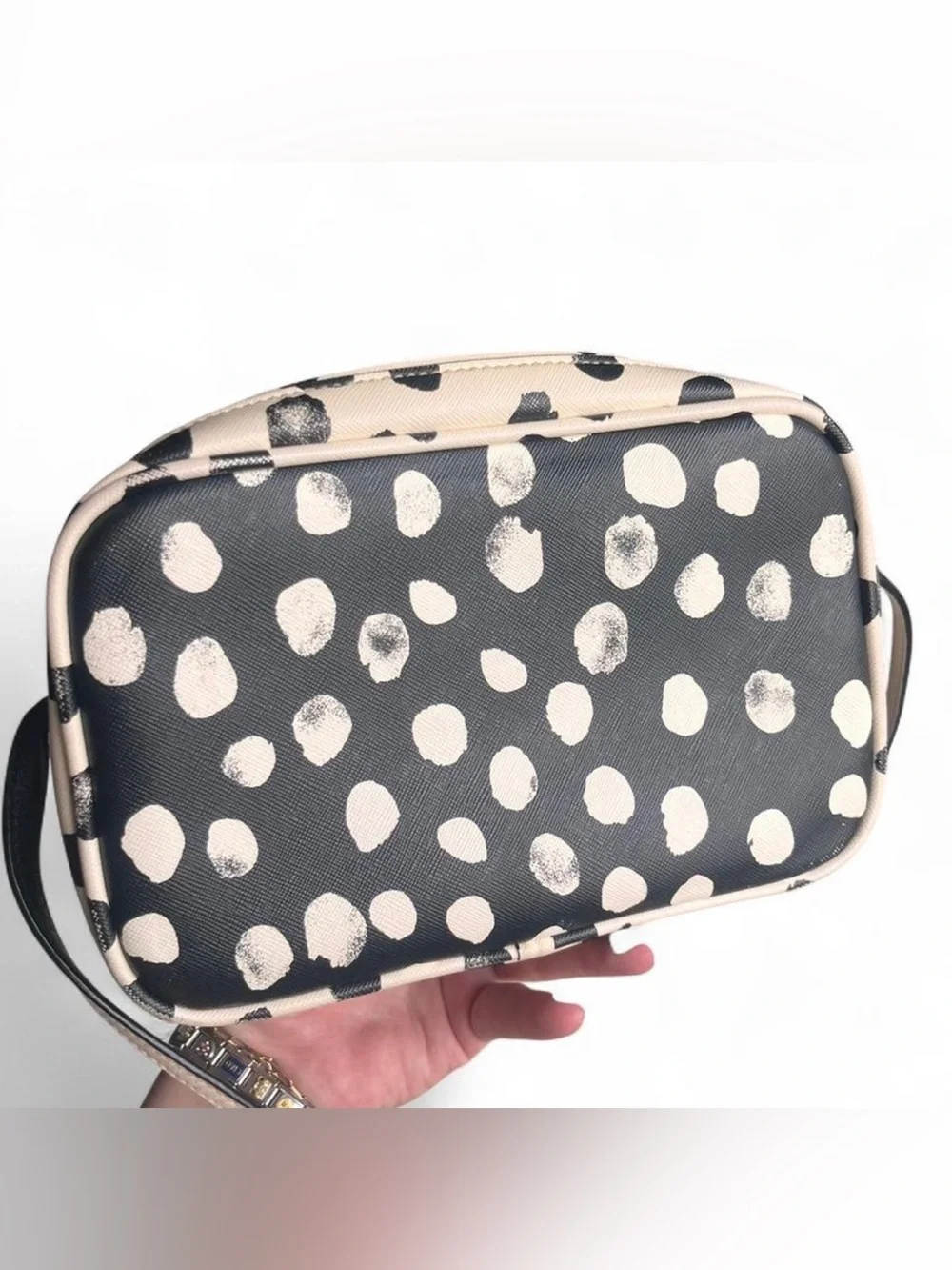 Marc by Marc Jacob’s black and white polka dot crossbody bag - Picture 2 of 4